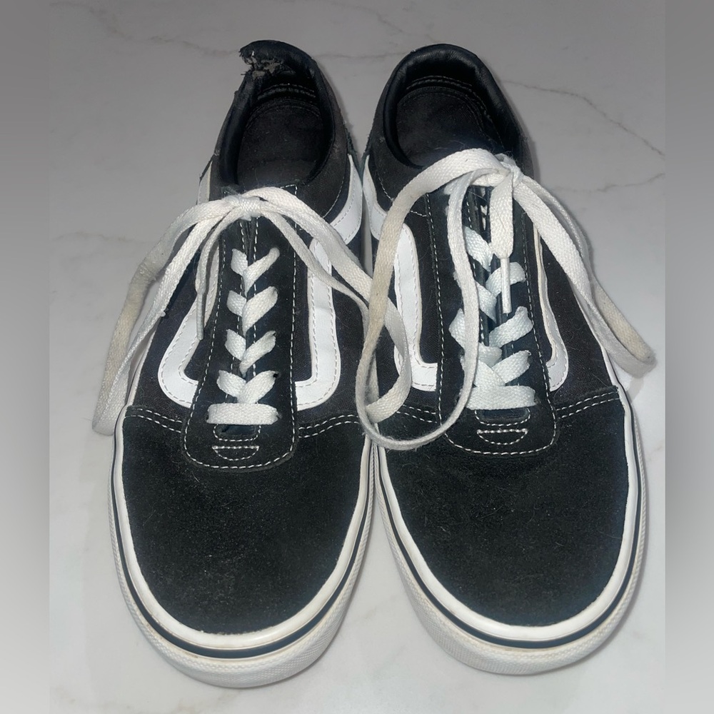 Vans Black and White Athletic Shoes